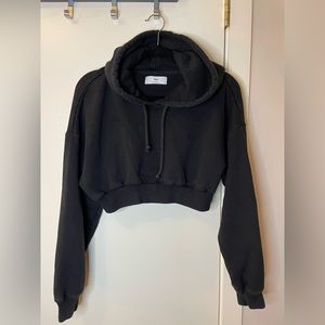 TNA black cropped size small hoodie
